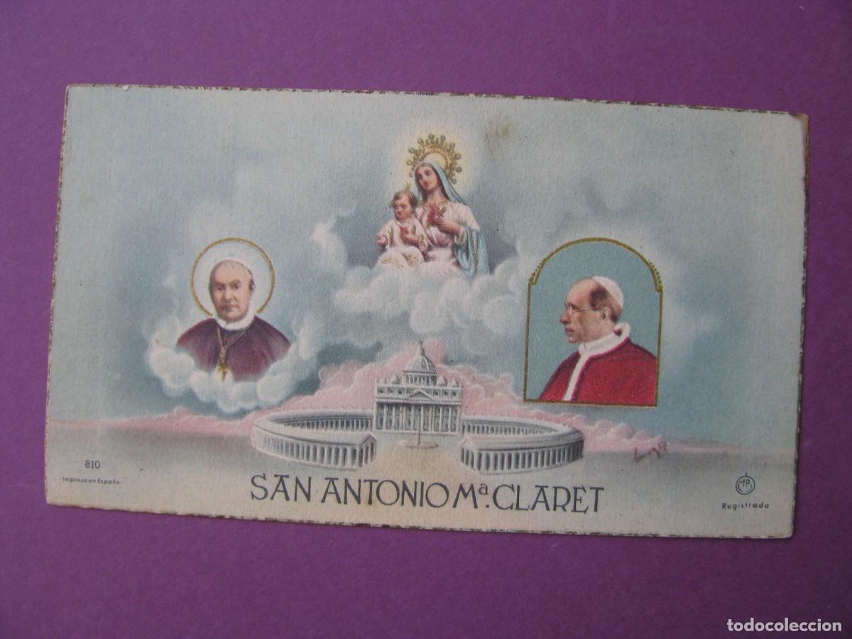 Postales: ESTAMPA RELIGIOSA. SAN ANTONIO M&ordf; CLARET. 10X6 CM