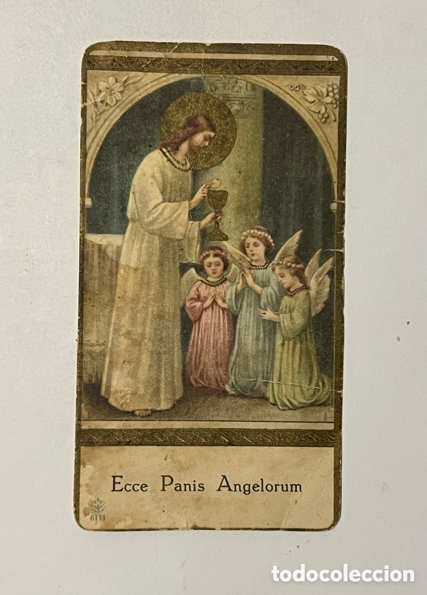Cartes Postales: OSSET-ANDILLA (VALENCIA) PARROQUIA DE LA PUR&Iacute;SIMA CONCEPCI&Oacute;N. Recuerdo Comuni&oacute;n (a.1930)