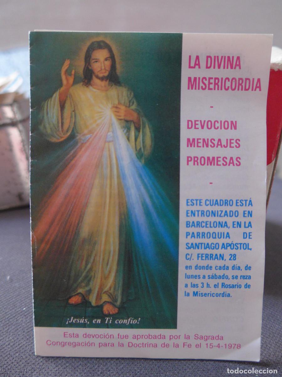 Postales: TRIPTICO LA DIVINA MISERICORDIA DEVOCION MENSAJES PROMESAS