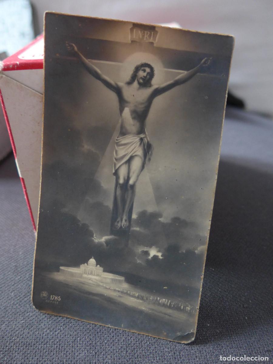 Postales: ESTAMPA RECORDATORIO DE JESUS CRUCIFICADO