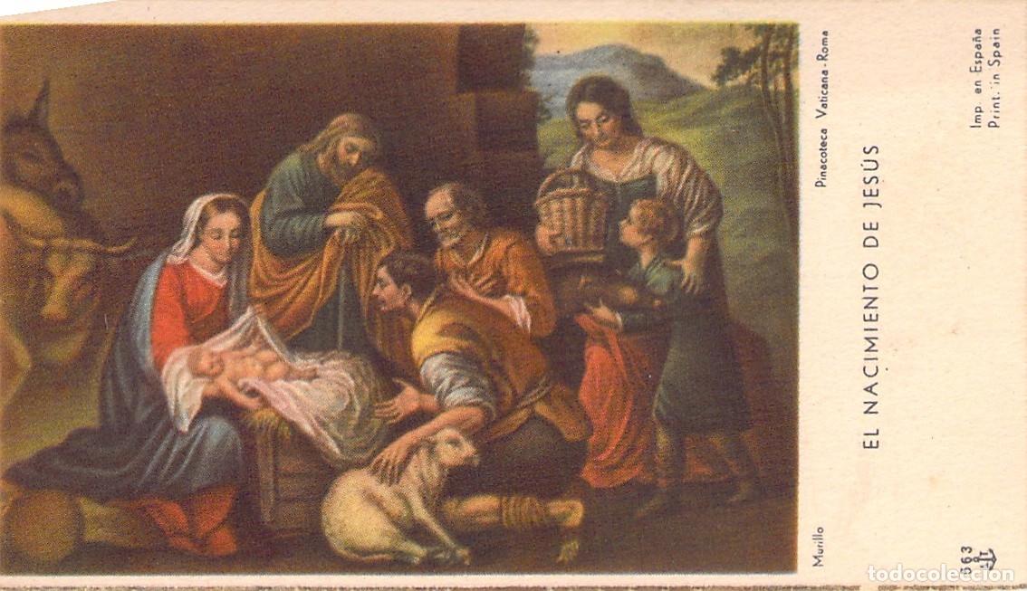 Postales: Estampa El Nacimiento de Jes&uacute;s por Murillo Arte Religioso