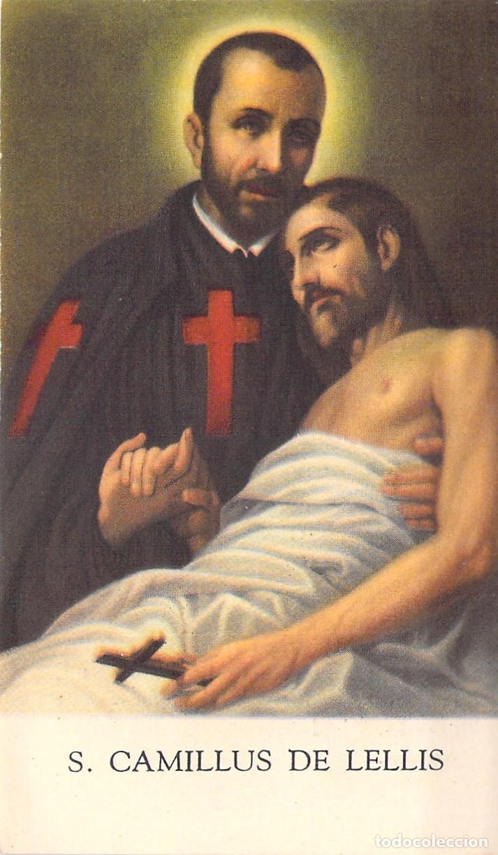 Postcards: Estampa Religiosa de San Camilo de Lelis con Novena Breve