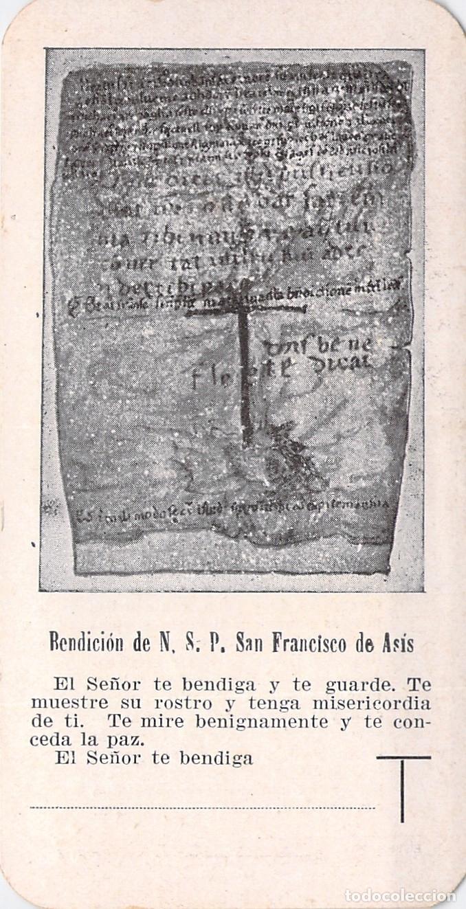 Postales: Estampa Religiosa de la Bendici&oacute;n de San Francisco de As&iacute;s