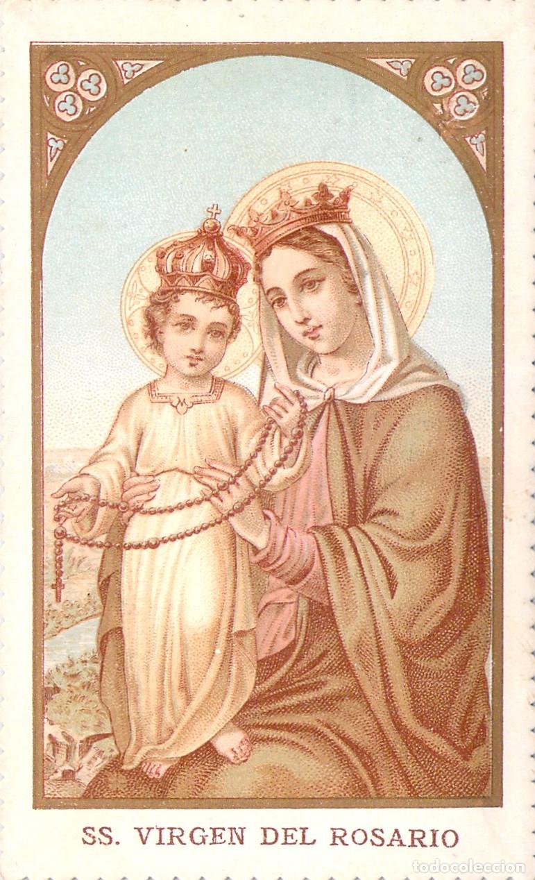 Cartes Postales: Estampa Estampita de la Sant&iacute;sima Virgen del Rosario