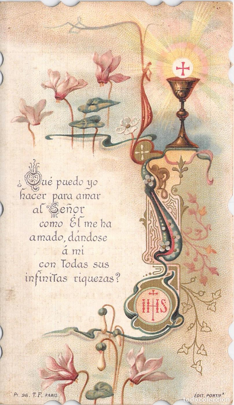 Cartes Postales: Estampa de Primera Comuni&oacute;n Sagrada Familia de L&eacute;rida
