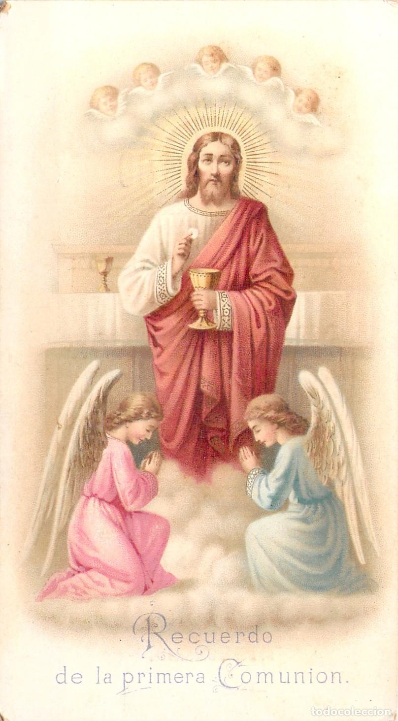 Cartes Postales: Estampa Estampa de Primera Comuni&oacute;n Colegio Jes&uacute;s Mar&iacute;a Barcelona