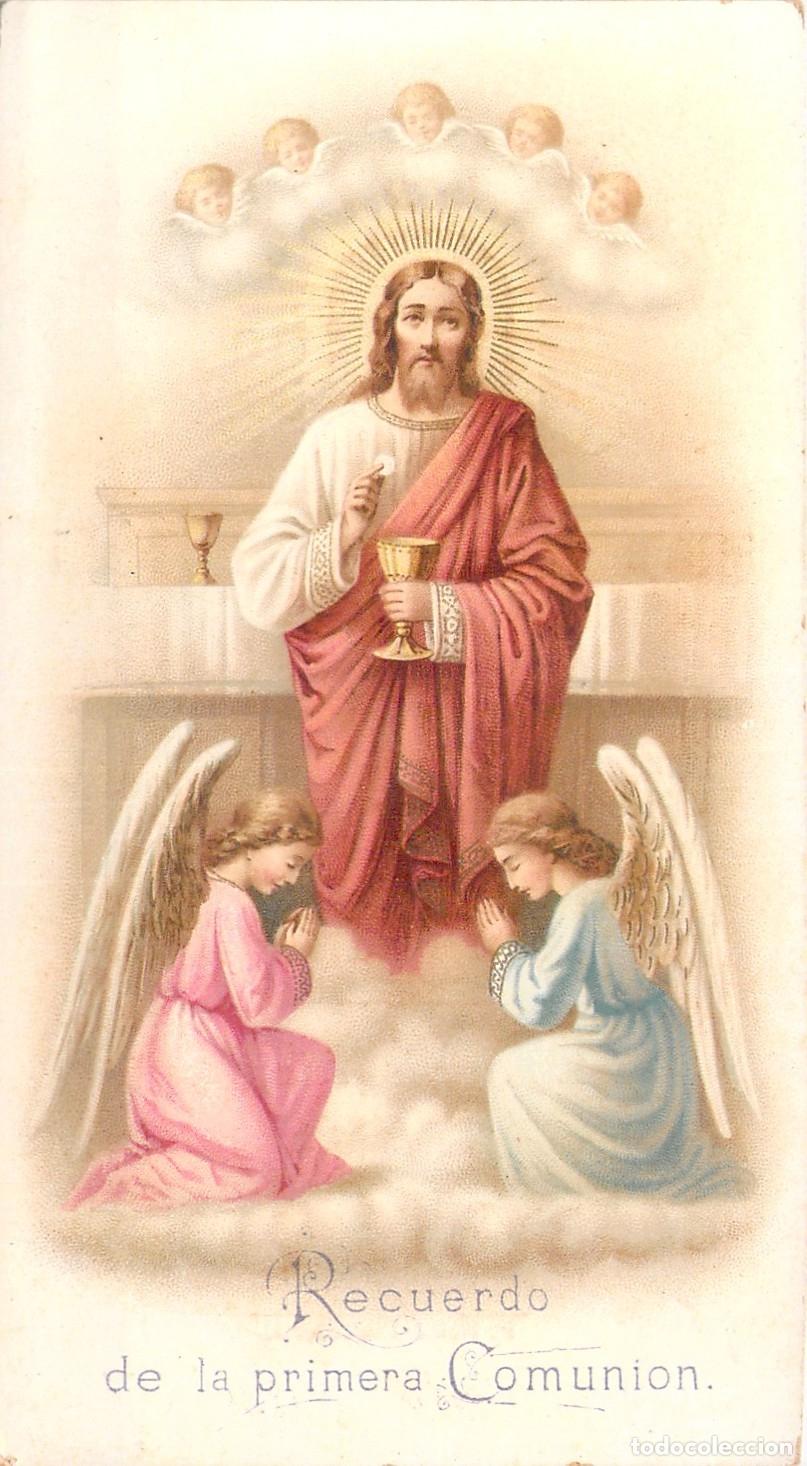 Cartes Postales: Estampa de Recuerdo de Primera Comuni&oacute;n Colegio Jes&uacute;s Mar&iacute;a Barcelona
