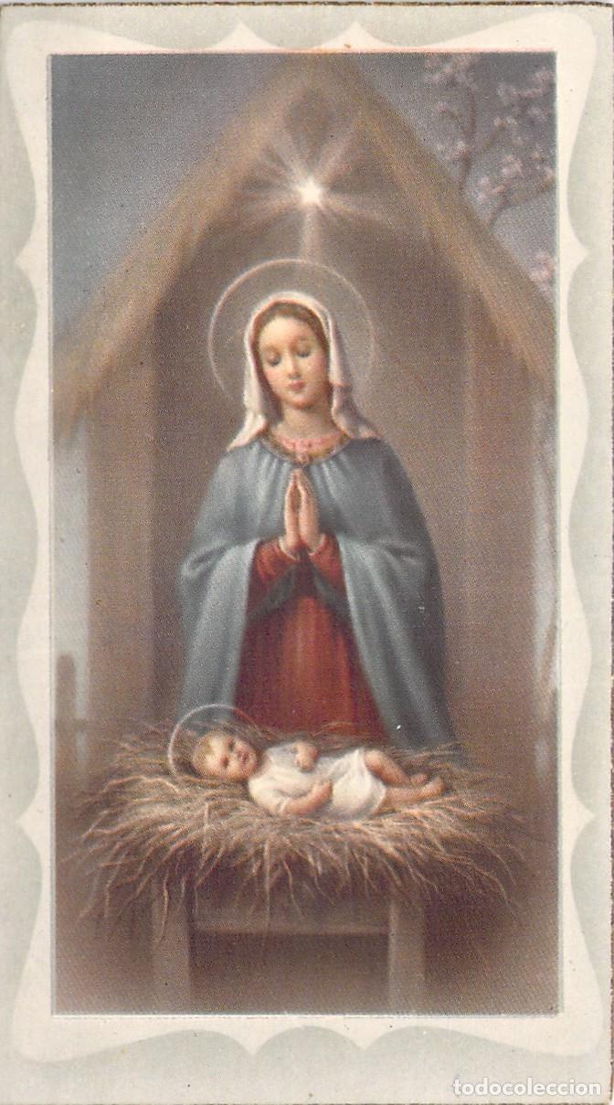 Postkarten: Estampa Navide&ntilde;a de la Virgen Mar&iacute;a y el Ni&ntilde;o Jes&uacute;s, Barcelona