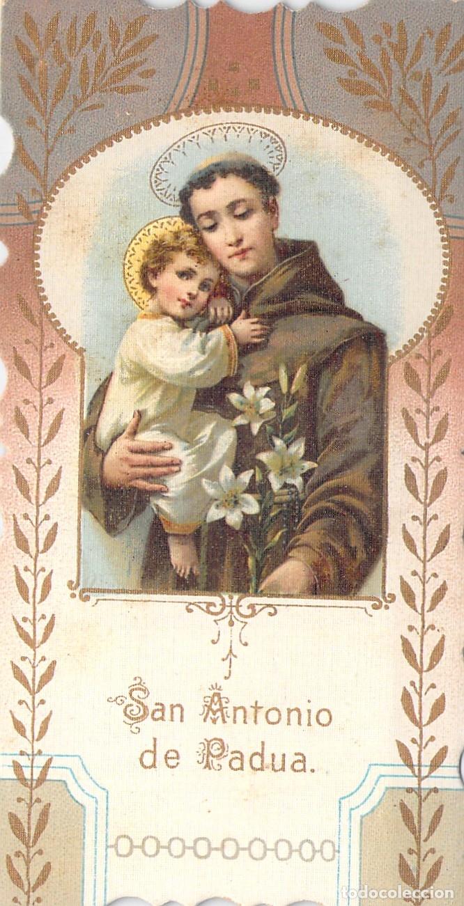 Cartes Postales: Estampa Religiosa Antigua San Antonio de Padua con Ni&ntilde;o Jes&uacute;s
