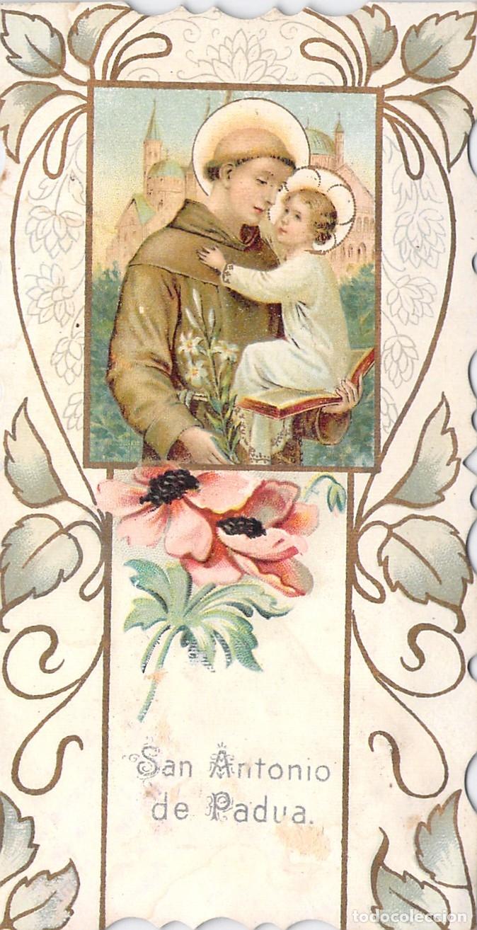 Cartes Postales: Estampa de San Antonio de Padua con el Ni&ntilde;o Jes&uacute;s