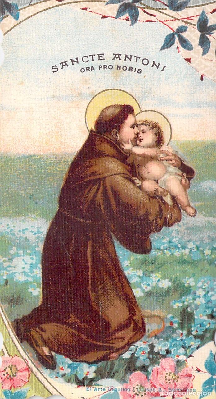 Cartes Postales: Estampa de San Antonio de Padua con Oraci&oacute;n a Reverso