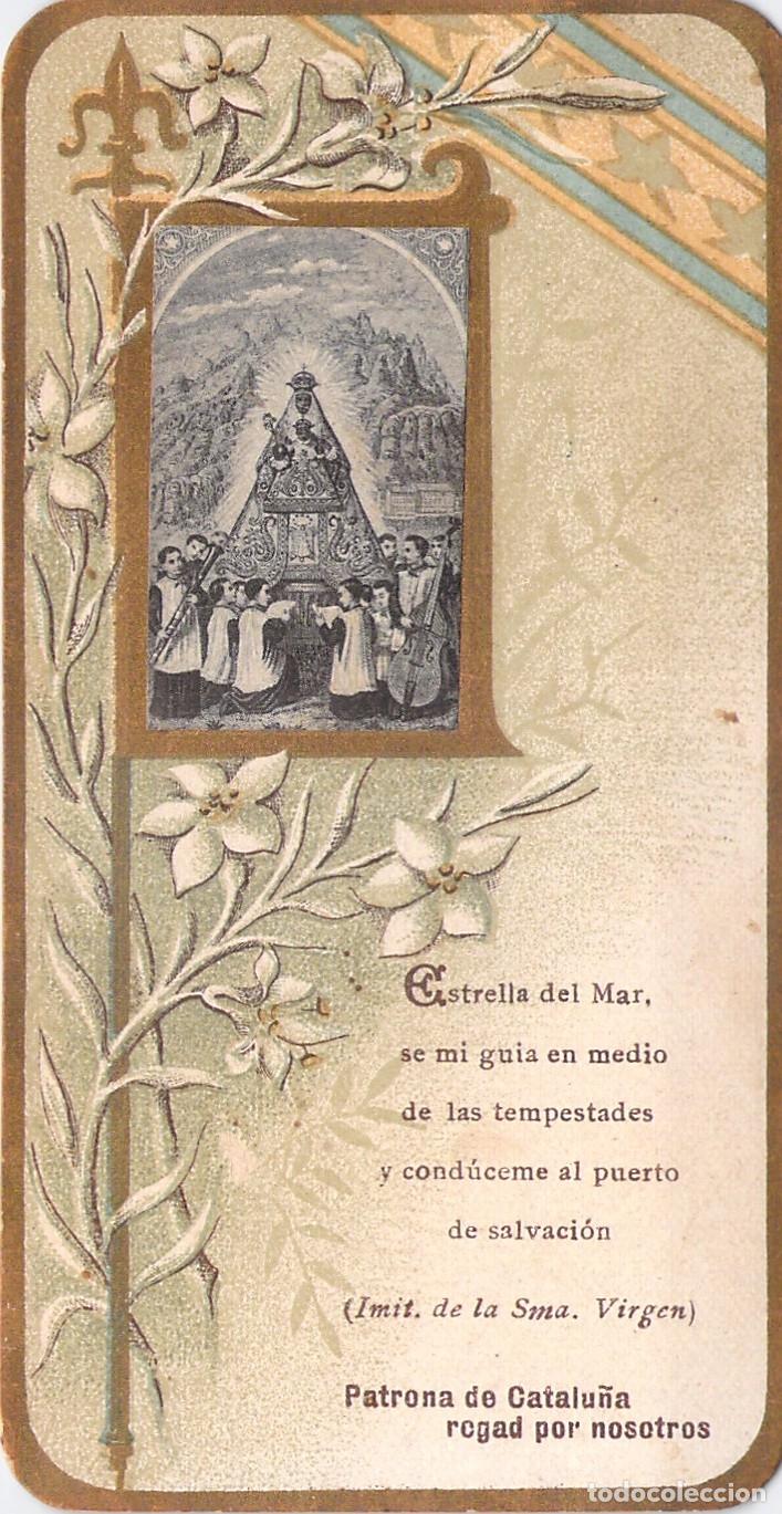 Cartes Postales: Estampa Religiosa de la Virgen de Montserrat Patrona de Catalu&ntilde;a