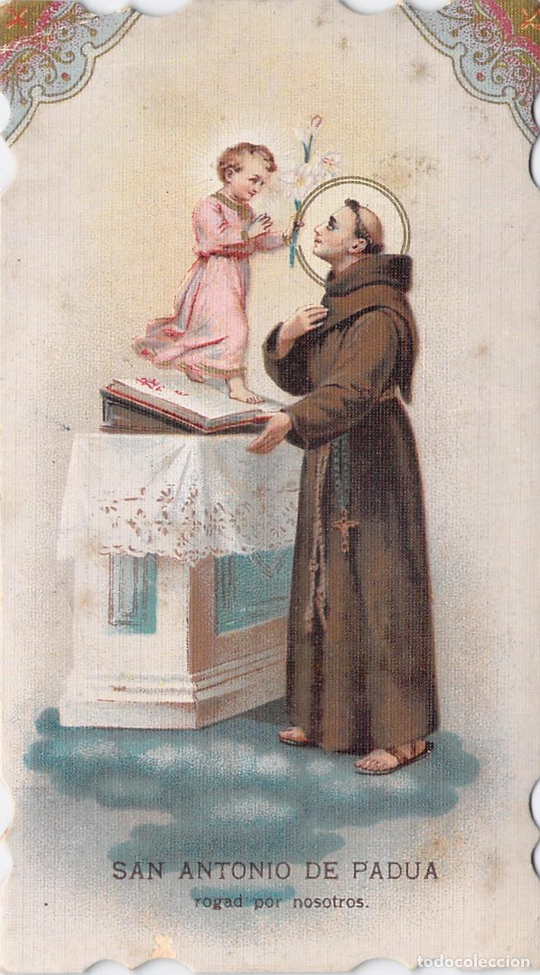 Cartes Postales: Estampa de Oraci&oacute;n Religiosa a San Antonio de Padua
