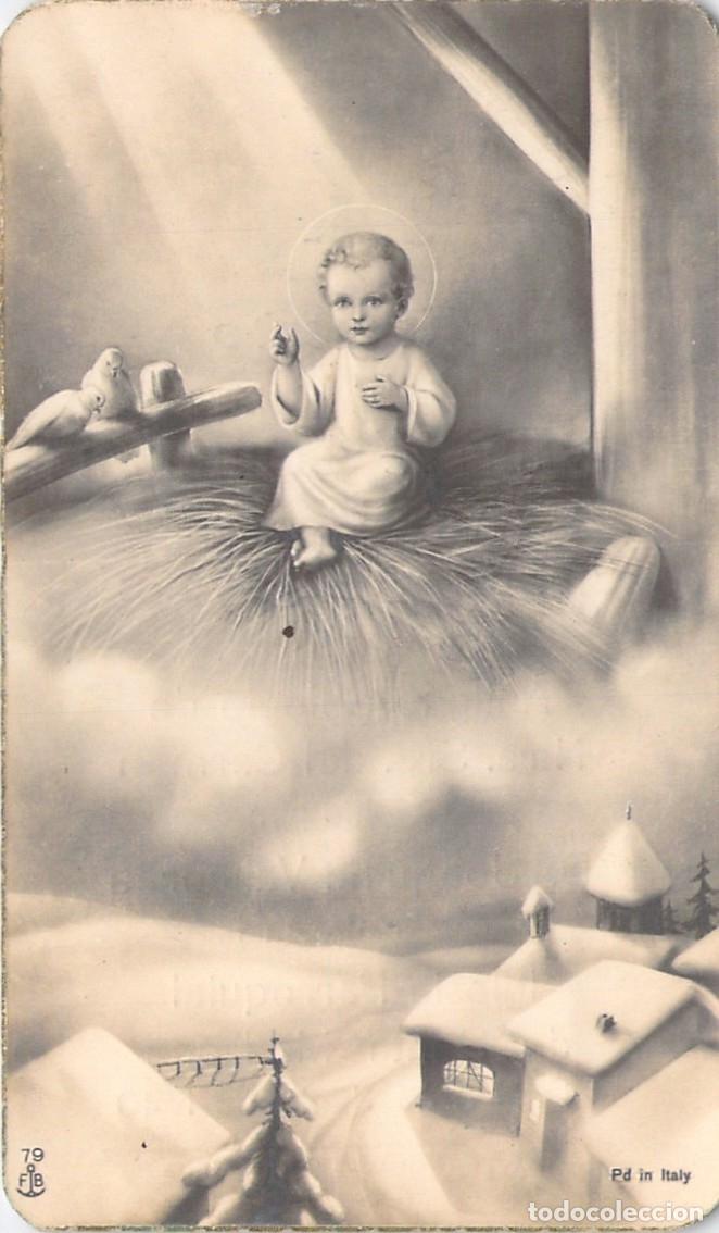 Cartes Postales: Estampa Recuerdo de Primera Comuni&oacute;n Ni&ntilde;o Jes&uacute;s Iglesia Santa Madrona Barcelona