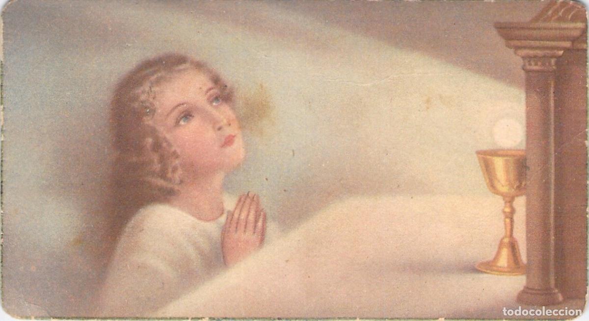 Cartes Postales: Estampa Recordatorio Primera Comuni&oacute;n de Montserrat Castell&aacute; Mitjans