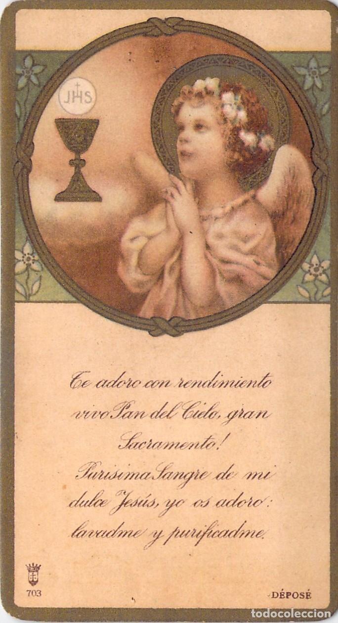 Cartes Postales: Estampa de Primera Comuni&oacute;n con &Aacute;ngel, La Habana, Cuba