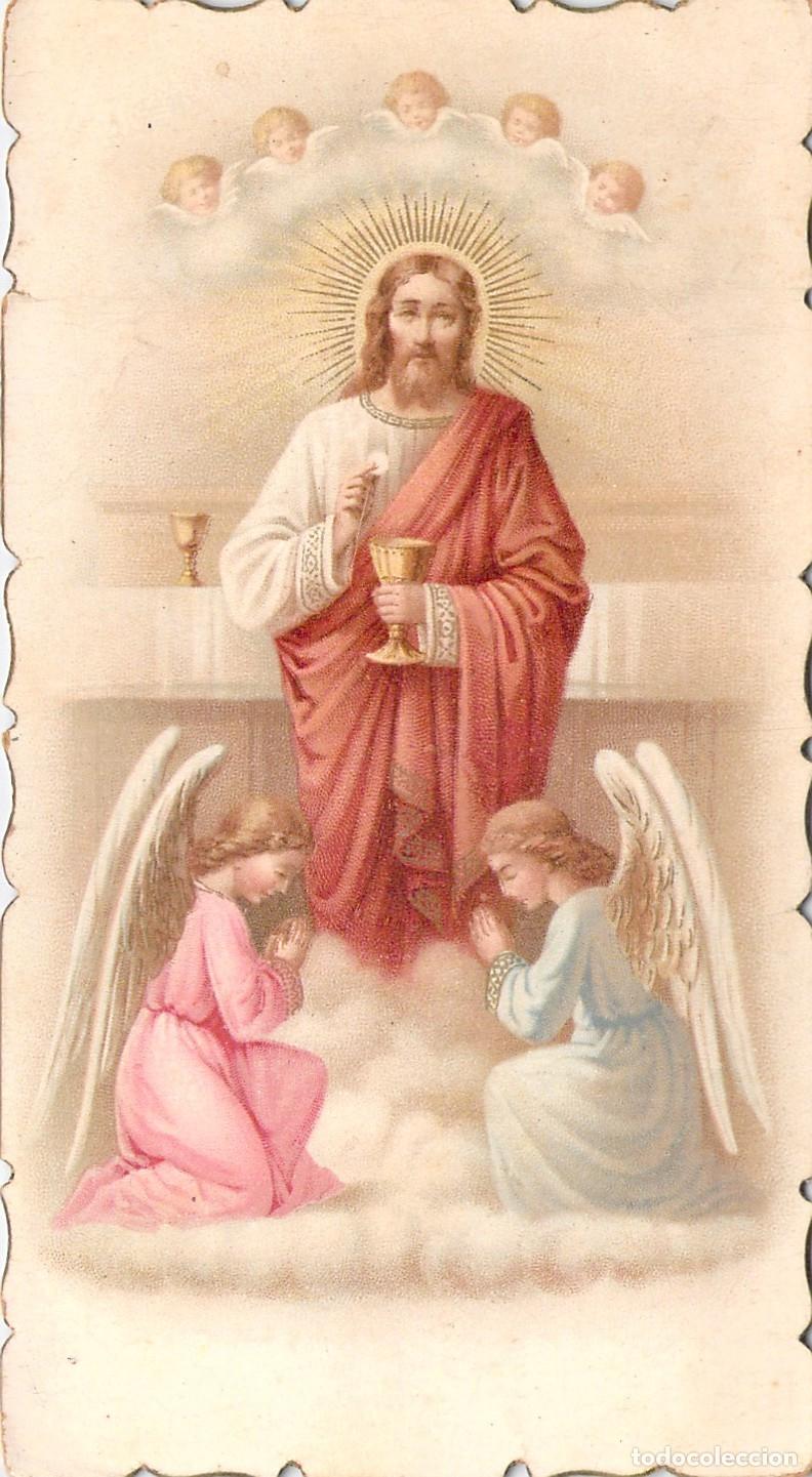 Cartes Postales: Estampa de Primera Comuni&oacute;n Colegio Esclavas del Sagrado Coraz&oacute;n Coru&ntilde;a