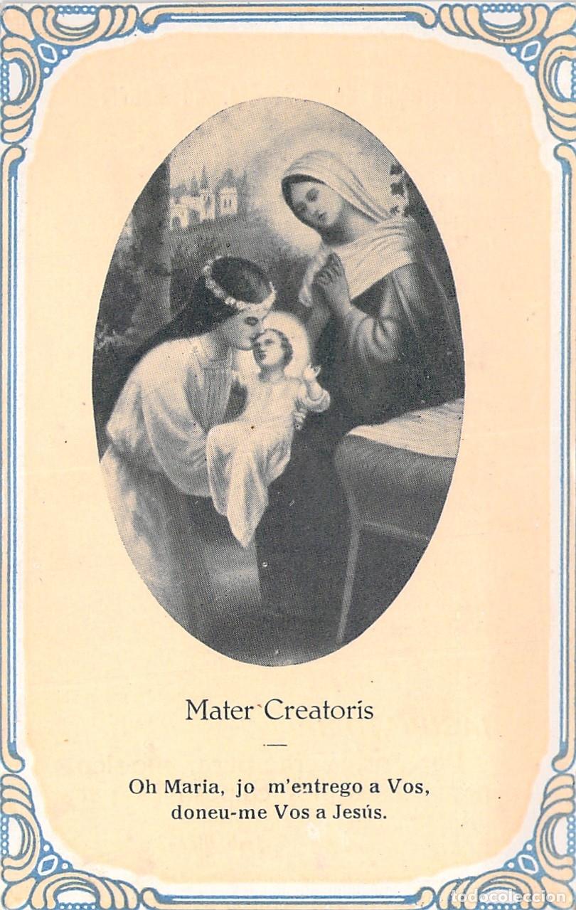 Postales: Estampa Religiosa Mater Creatoris Parroquia de Betlem de Barcelona
