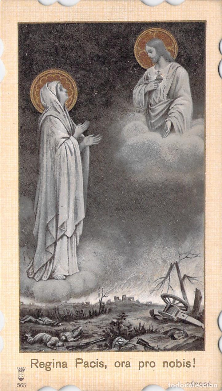 Postales: Estampa de Oraci&oacute;n de S.S. Benedicto XV Regina Pacis por la Paz