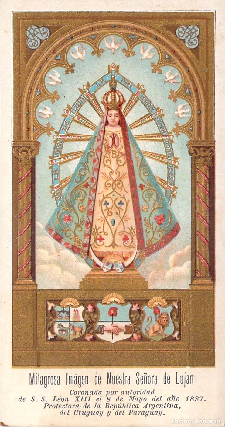 Postales: Estampa de la Milagrosa Imagen de Nuestra Se&ntilde;ora de Luj&aacute;n