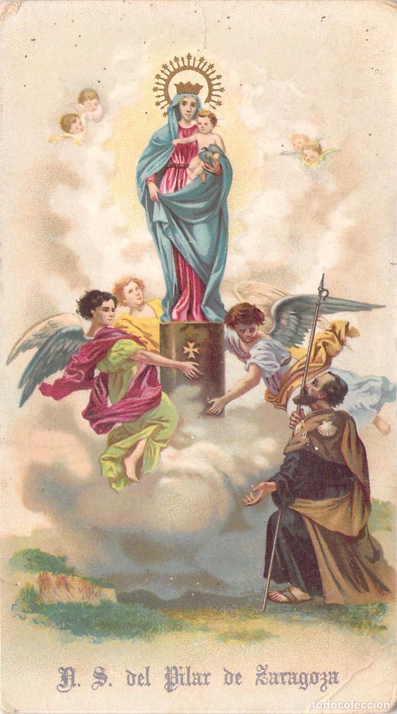 Postales: Estampa de Nuestra Se&ntilde;ora del Pilar de Zaragoza