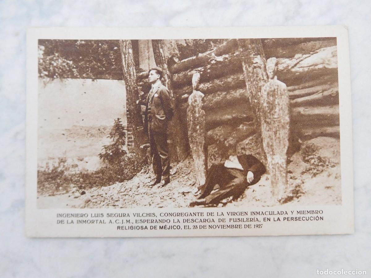 Postales: Postal persecuci&oacute;n religiosa en M&eacute;jico M&eacute;xico 23 de noviembre de 1927 Fusilamiento