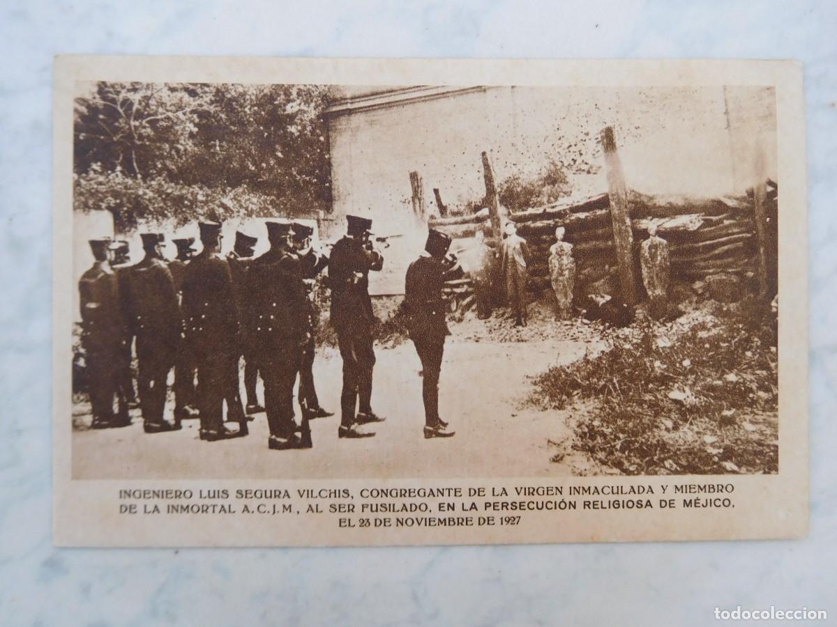 Postales: Postal persecuci&oacute;n religiosa en M&eacute;jico M&eacute;xico 23 de noviembre de 1927 Fusilamiento