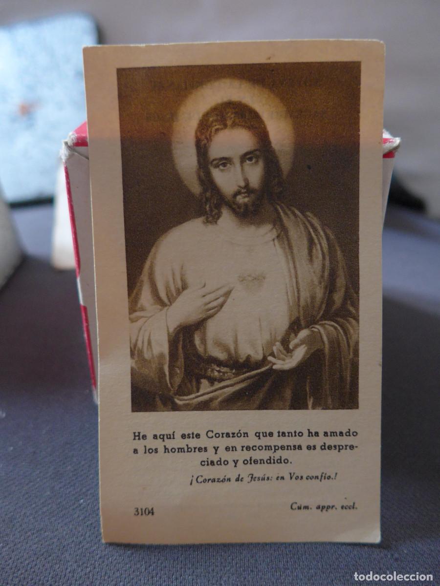 Postales: ESTAMPA RECORDATORIO SAGRADO CORAZON DE EJESUS