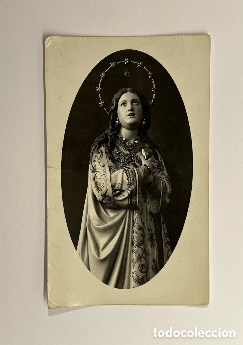 Cartoline: INMACULADA CONCEPCION.. Virgen Purisima.. Devoci&oacute;n popular. Postal fotogr&aacute;fica antigua