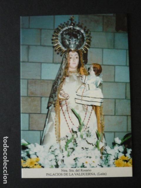 Cartoline: PALACIOS DE LA VALDUERNA LEON NUESTRA SE&Ntilde;ORA DEL ROSARIO POSTAL