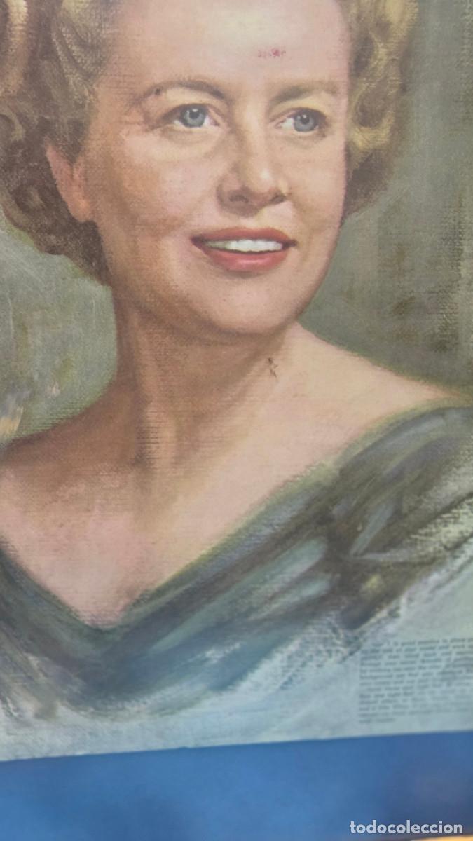 Postales: cuadro con lamina de mujer antigua - Foto 3