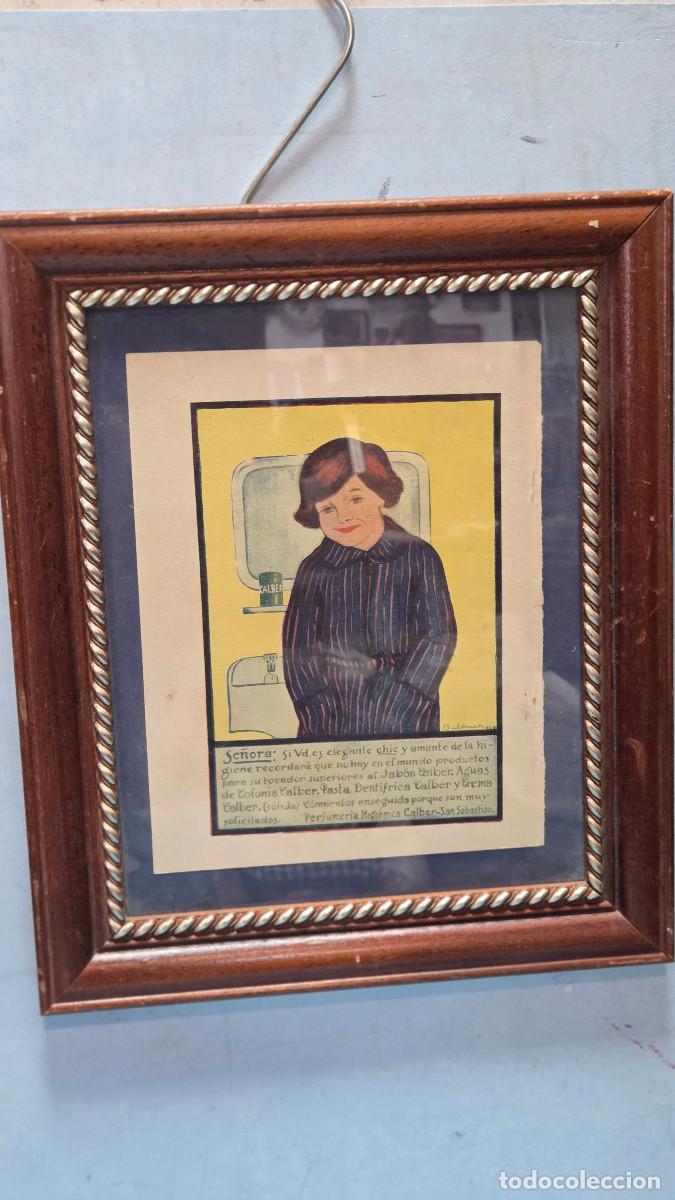 Postales: cuadro con cartel antiguo
