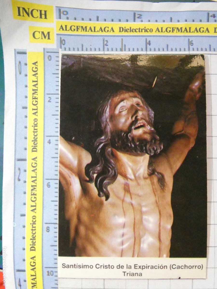 Postales: RECORDATORIO RELIGIOSO SEMANA SANTA. A&Ntilde;O 1988 SEVILLA CRISTO EXPIRACI&Oacute;N CACHORRO. 2