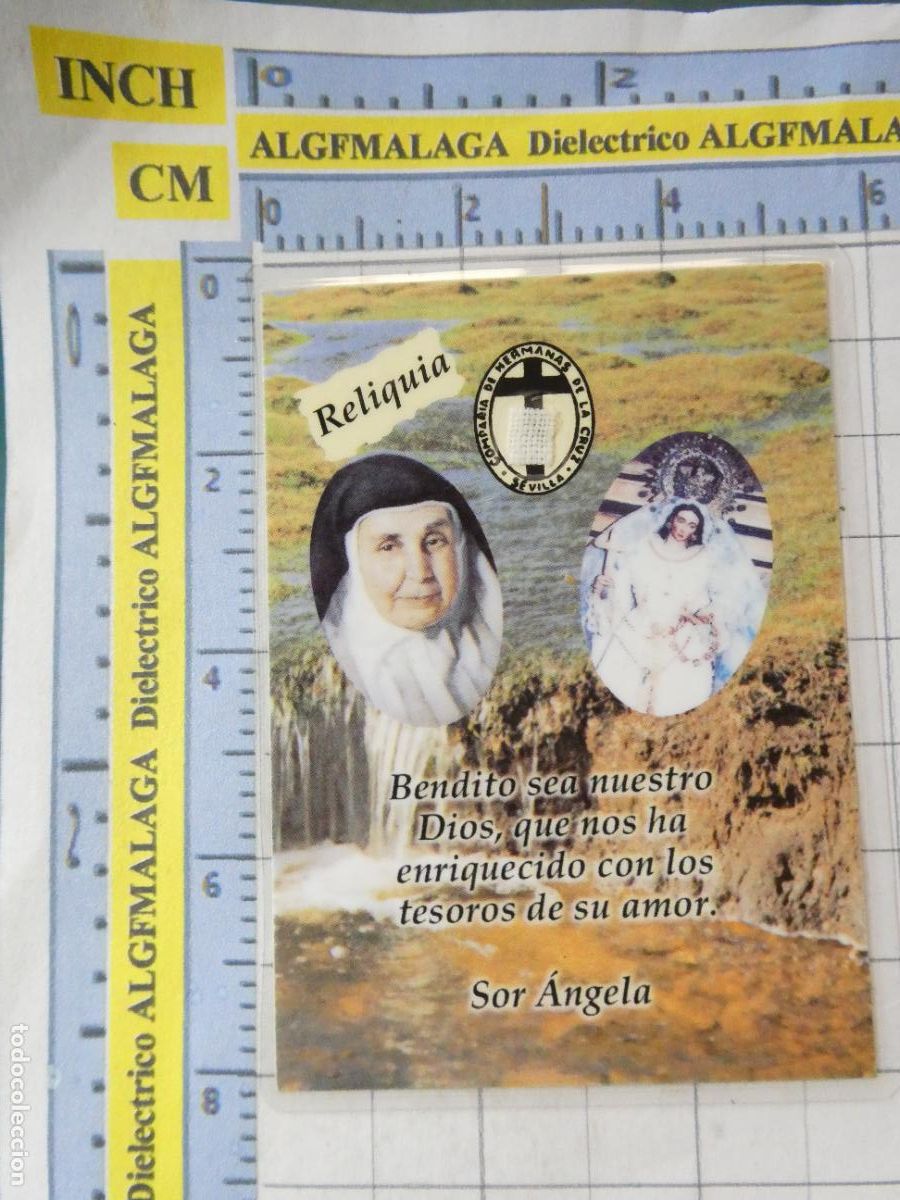 Postales: RECORDATORIO RELIGIOSO SEMANA SANTA. NOVENA CON RELIQUIA A SANTA &Aacute;NGELA DE LA CRUZ. 3