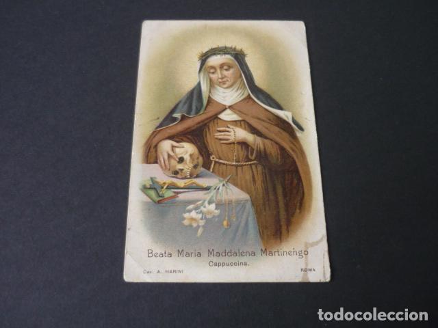 Cartoline: BEATA MARIA MAGDALENA MARTINENGO CAPUCHINA ANTIGUA ESTAMPA CROMOLITOGRAFICA