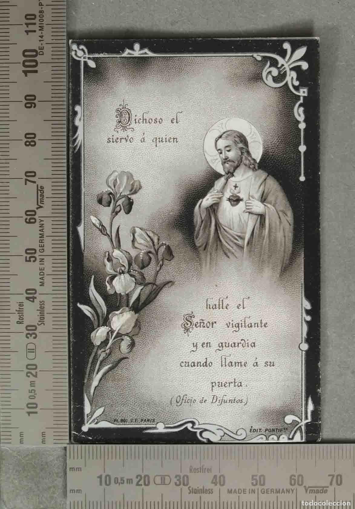 Postales: ESQUELA. Sagrado Coraz&oacute;n de Jes&uacute;s - HOMBRE. 1903. ZARAGOZA