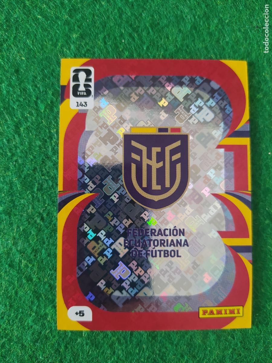 Postales: adrenalyn mundial 2026 ESCUDO N&ordm; 143 ECUADOR