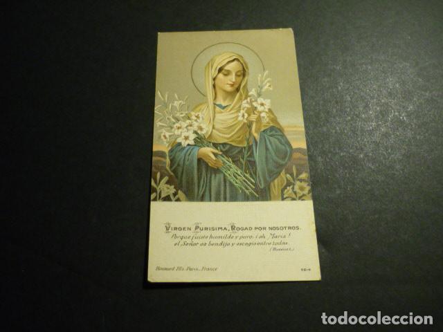 Postcards: VIRGEN PURISIMA ANTIGUA ESTAMPA