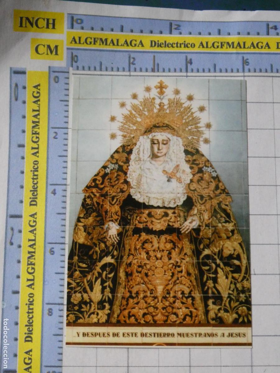 Postales: RECORDATORIO RELIGIOSO SEMANA SANTA. SEVILLA A&Ntilde;O 2003 VIRGEN SOLEDAD VISITA CEMENTERIO SAN FERNA. 34