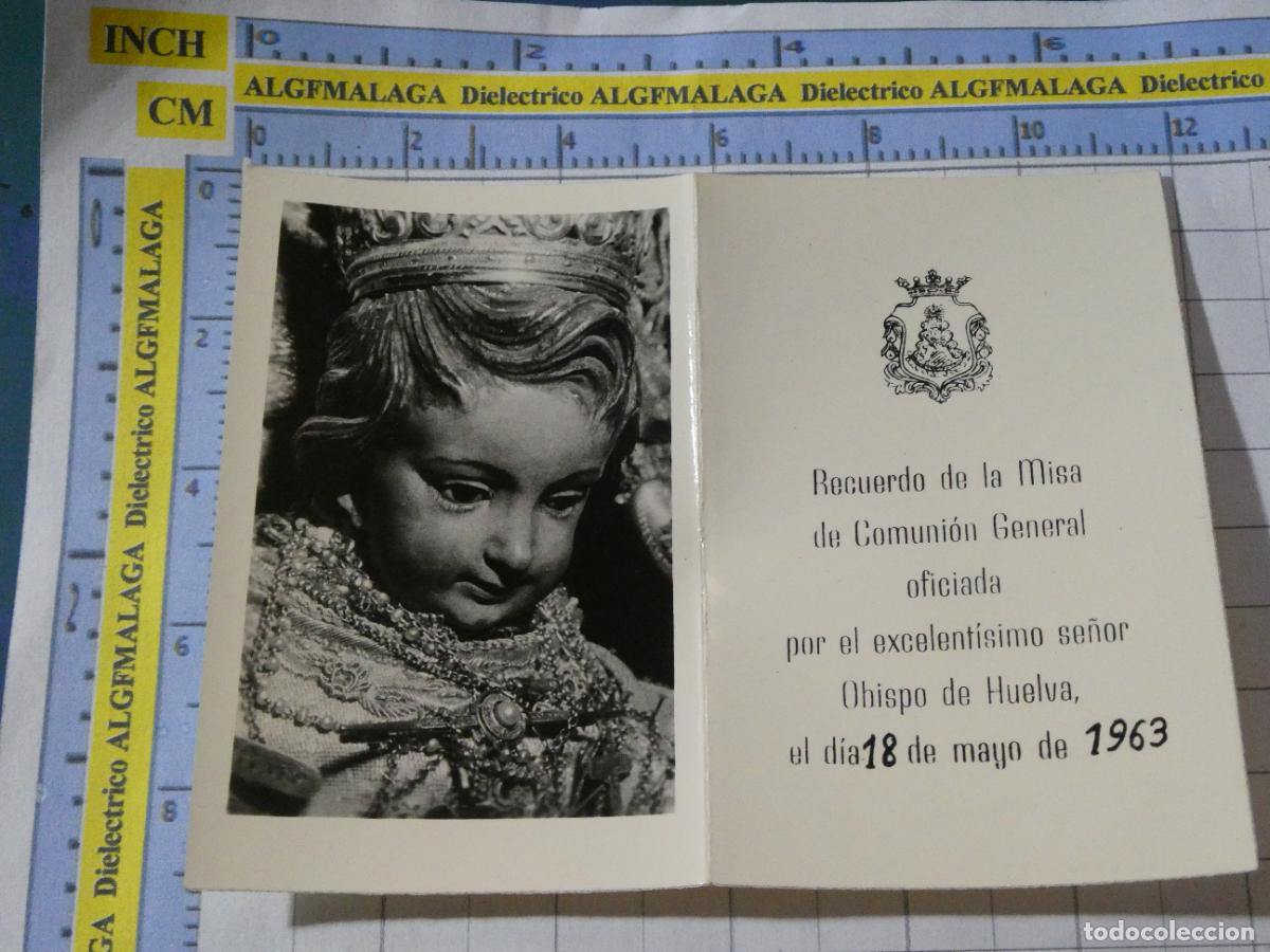 Postales: RECORDATORIO RELIGIOSO SEMANA SANTA. HUELVA A&Ntilde;O 1963 HERMANDAD NUESTRA SE&Ntilde;ORA DEL ROC&Iacute;O. 37