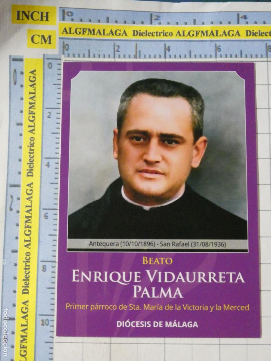 Postales: RECORDATORIO RELIGIOSO SEMANA SANTA. M&Aacute;RTIR GUERRA CIVIL BEATO ENRIQUE VIDAURRETA ANTEQUERA. 38