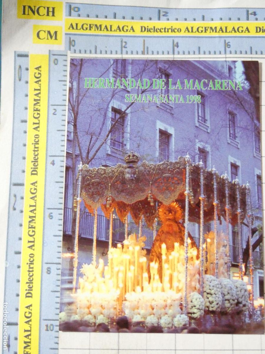 Postales: RECORDATORIO RELIGIOSO SEMANA SANTA. SEVILLA A&Ntilde;O 1998 HERMANDAD MACARENA 50