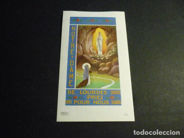 Postais: NUESTRA SE&Ntilde;ORA DE LOURDES ANTIGUA ESTAMPA CROMOLITOGRAFICA