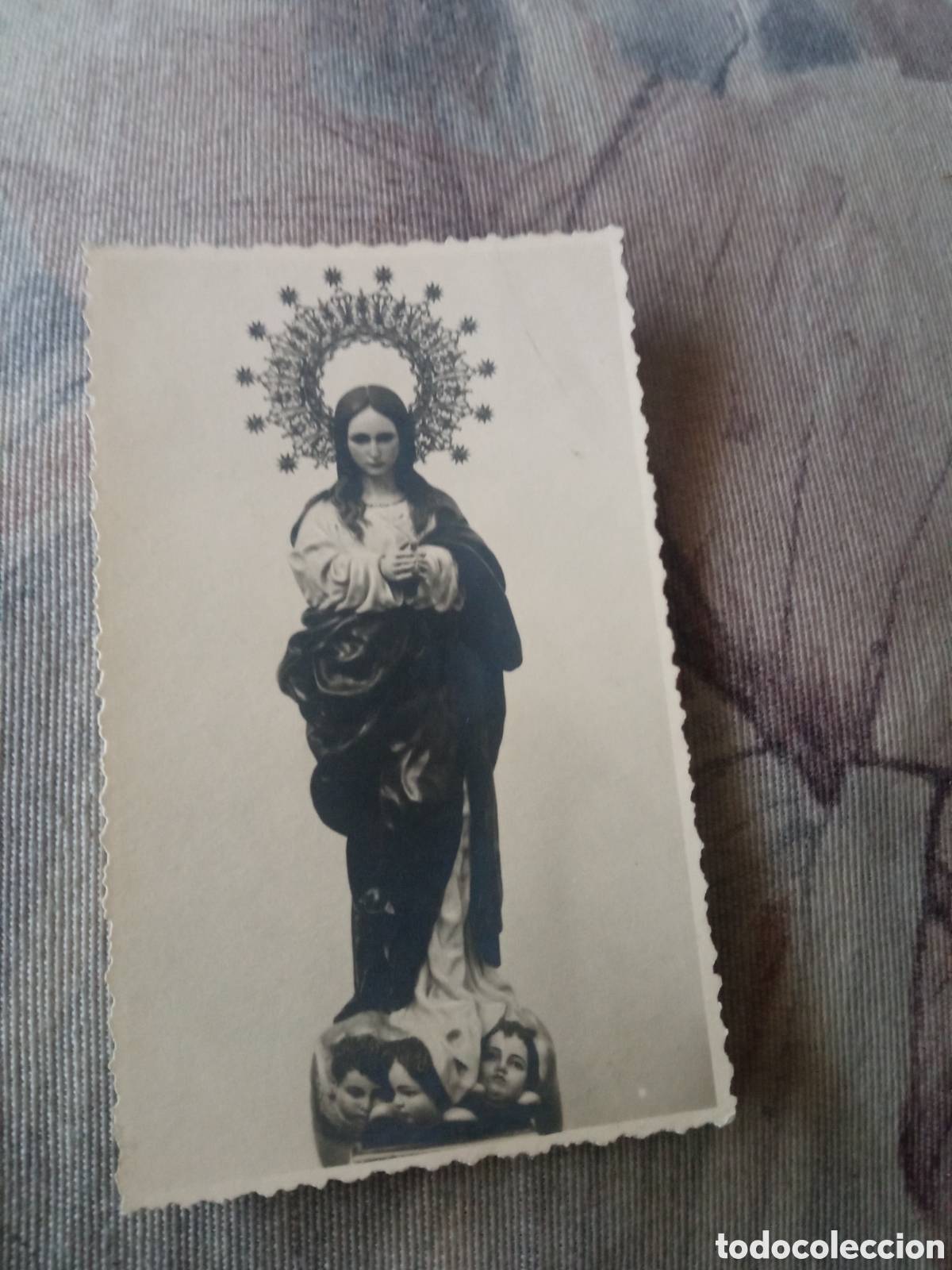 Postales: Antiguo recordatorio fotogr&aacute;fico religioso de 1947,mide 11,5x7cm