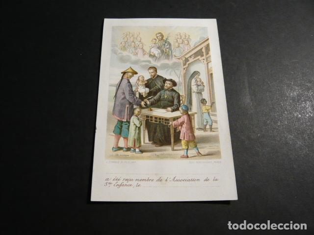 Postais: OBRA DE LA SANTA INFANCIA ANTIGUA ESTAMPA CROMOLITOGRAFICA