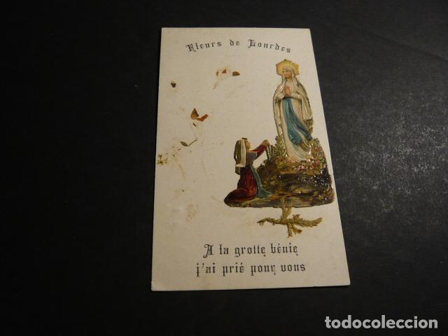 Postales: NUESTRA SE&Ntilde;ORA DE LOURDES ANTIGUA ESTAMPA