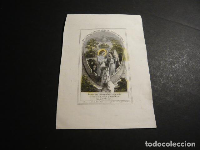 Postkarten: JESUS CON ANGEL ANTIGUA ESTAMPA