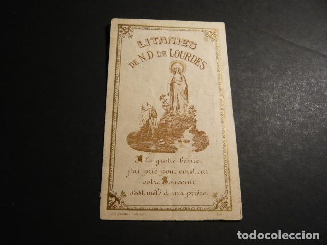 Postkarten: NUESTRA SE&Ntilde;ORA DE LOURDES ANTIGUA ESTAMPA