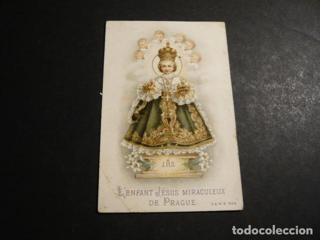 Postkarten: NI&Ntilde;O JESUS DE PRAGA ANTIGUA ESTAMPA