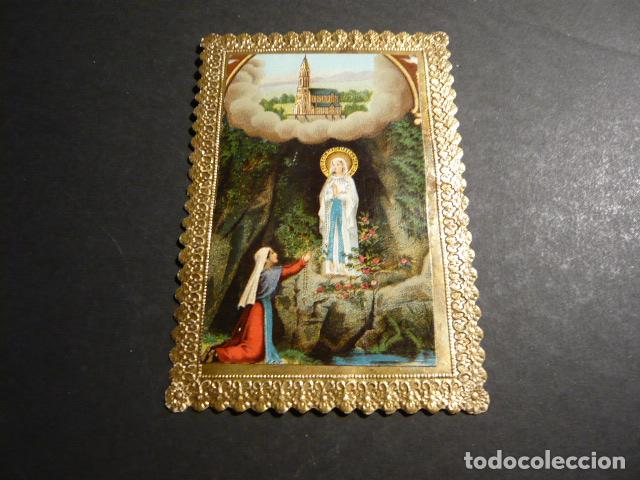 Cartoline: NUESTRA SE&Ntilde;ORA DE LOURDES ANTIGUA ESTAMPA